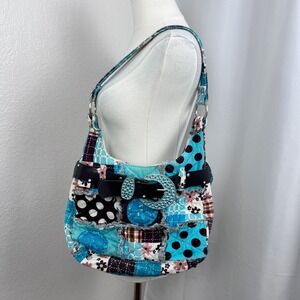 Vintage Y2K Patchwork Hobo Shoulder Bag Hippie Boho Indie Festival Eclectic
